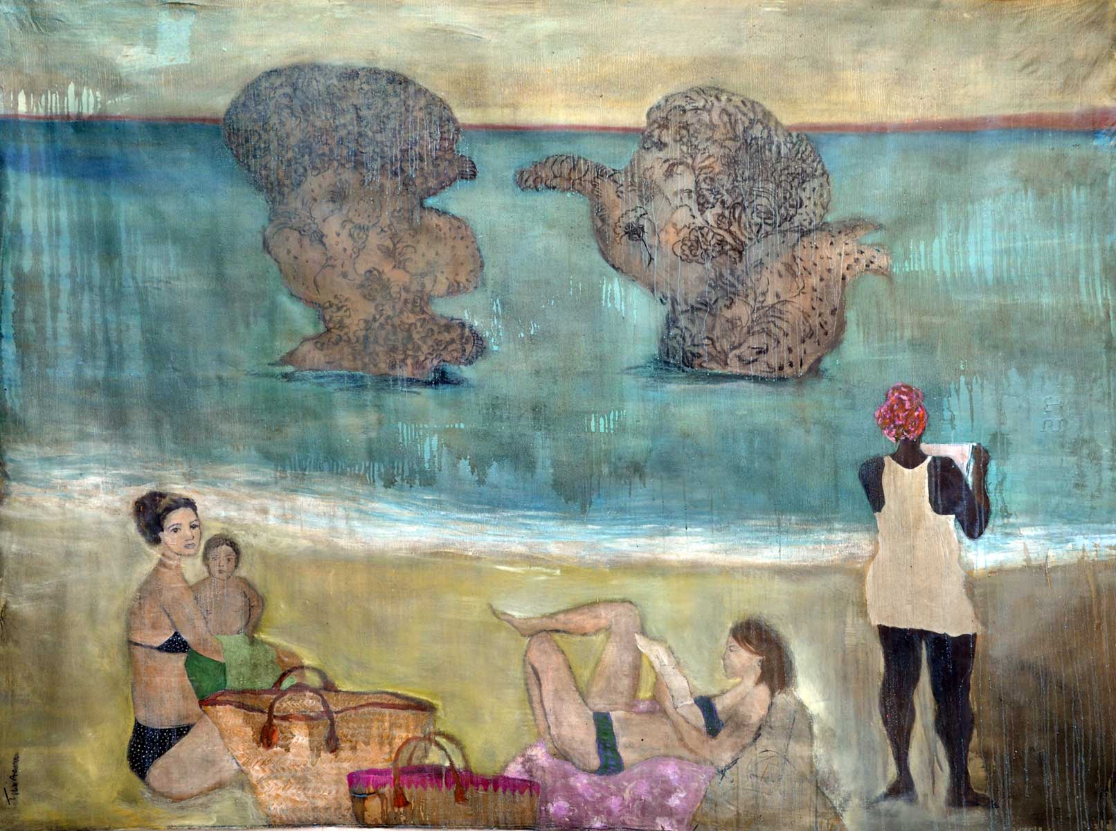 figures Corinne Tichadou artiste peintre Bézier tableaux peinture art contemporain