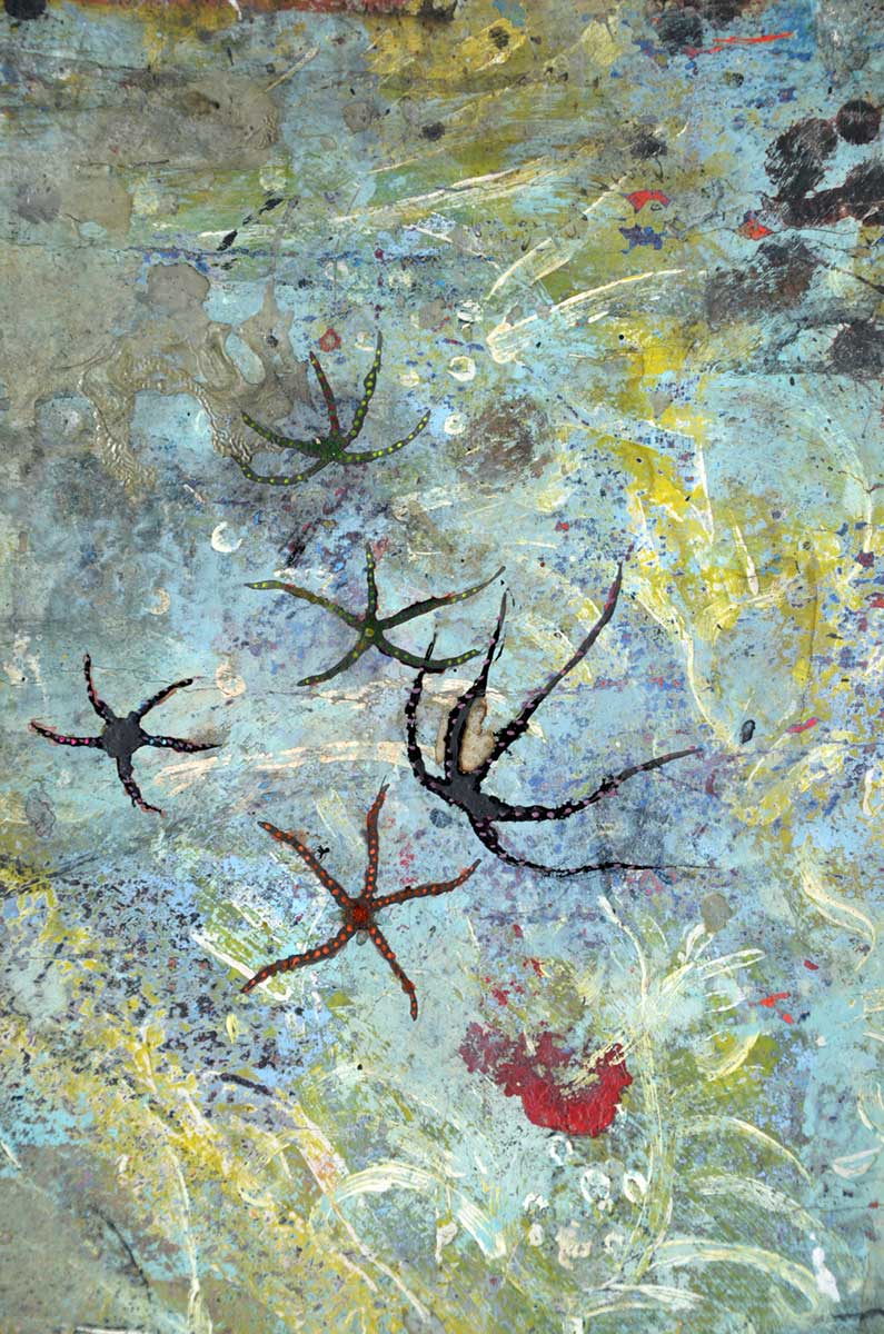octopus Corinne Tichadou artiste peintre Bézier tableaux peinture art contemporain