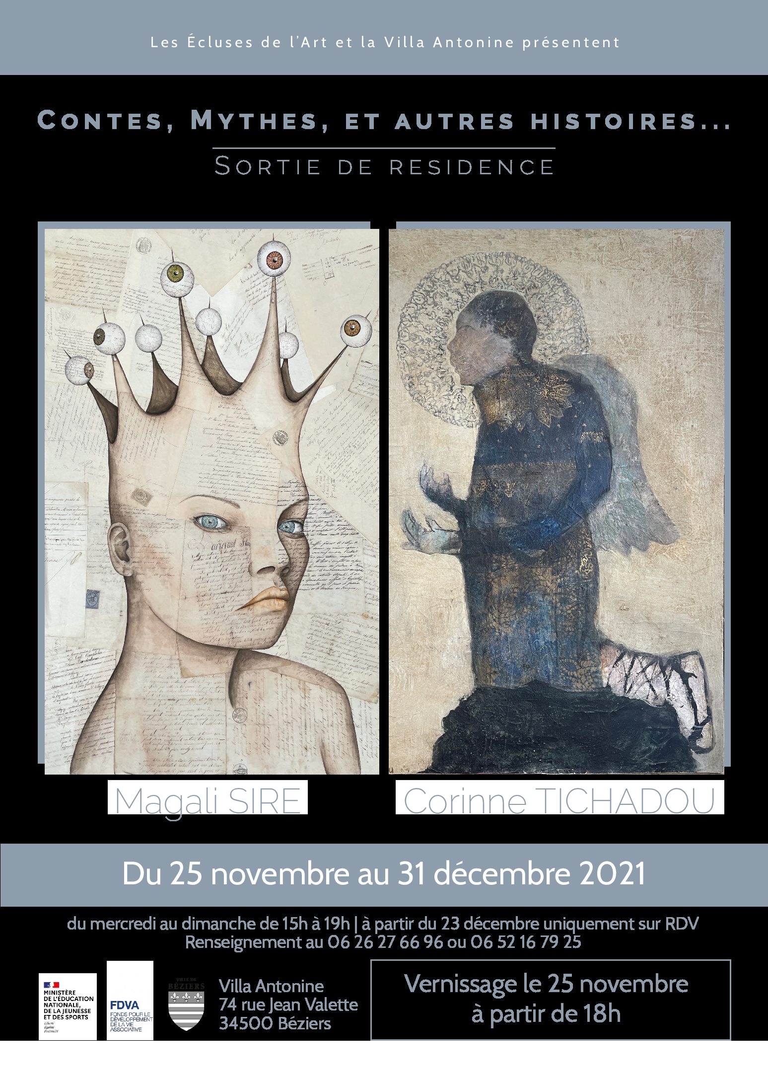 PRINT-affiche sortie résidence Sire -Tichadou