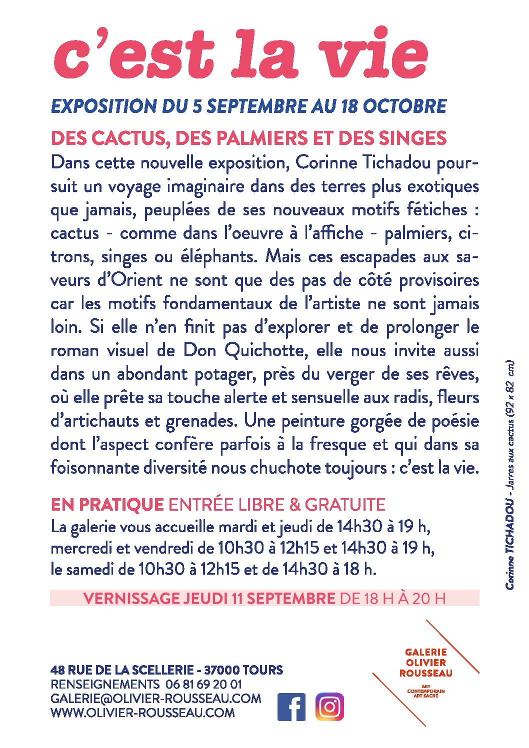 FLYER EXPO 2509 TICHADOU C'EST LA VIE verso